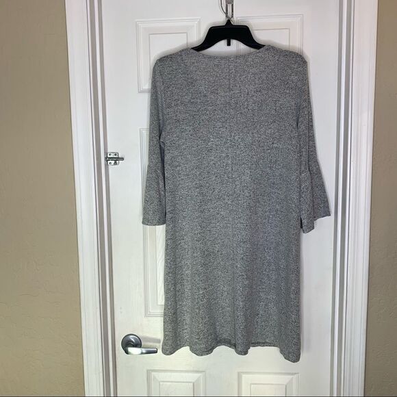 New York & Co NY&Co SoHo Street Soft Heather Gray Shift Dress Size Medium - Picture 10 of 12